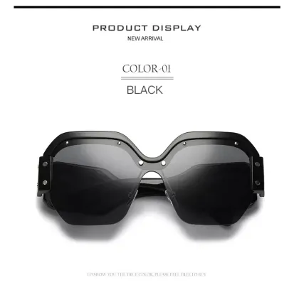 2023 Vintage Luxury Brand Oversized Shades for Women