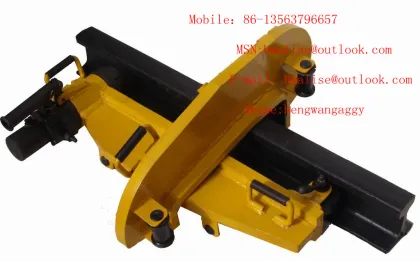 Hydraulic pressure rail straightener rail straightener