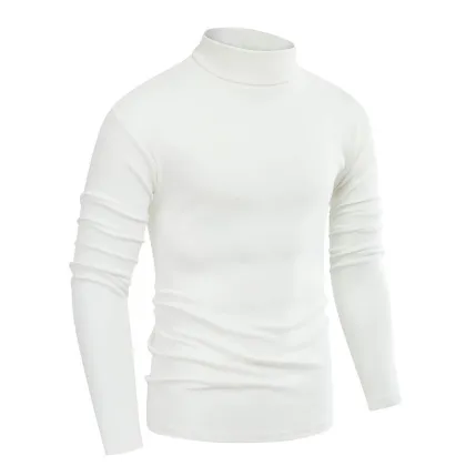 Men's Crew Neck Merino Wool Knit Base Layer Shirt