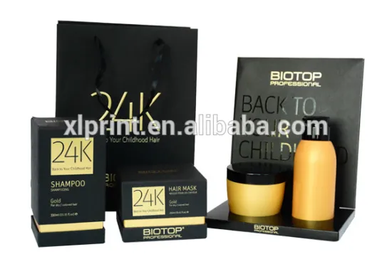 luxury paperboard box hair mask packaging box hot stamping