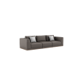 Sofa de 3 places moderne en cuir de grain de haut