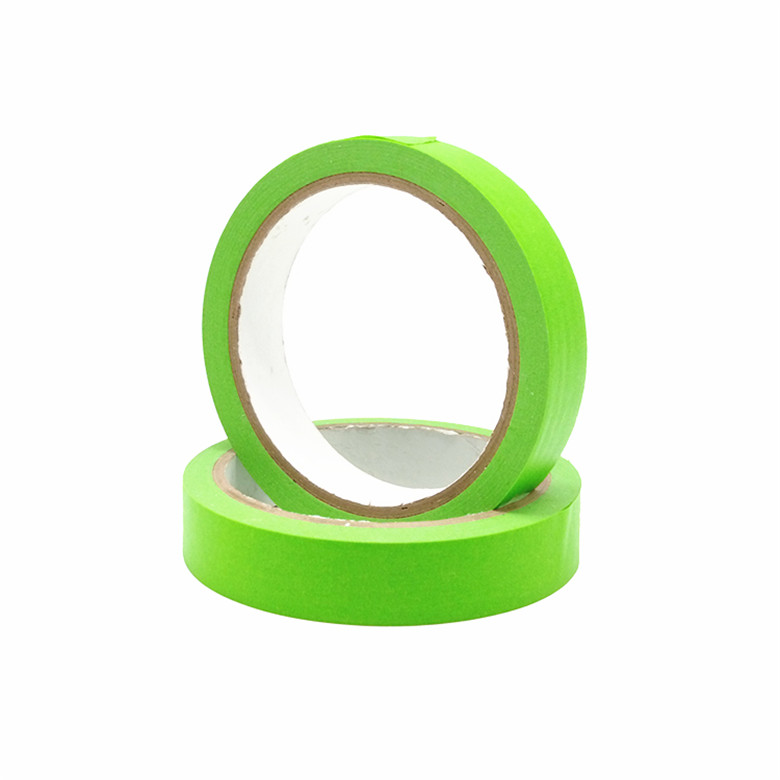 130 C Degree Crepe Paper Green Masking Tapes