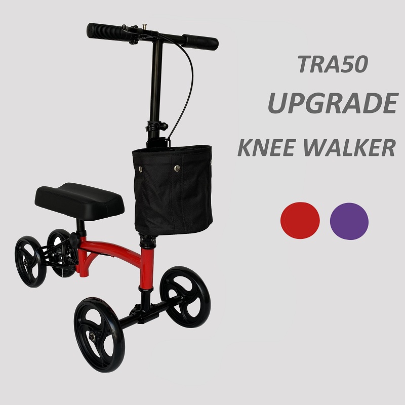 4 koła Kolan Walker/ Knee Scoot z torbą na zakupy do kontuzji stopy TRA50