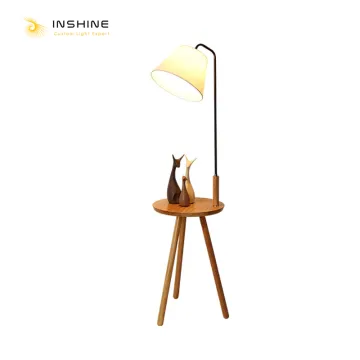 Wooden Tall Bedroom Lamps