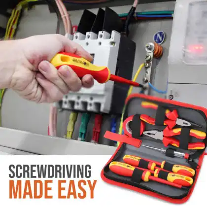 8pcs 1000V VDE Approved Insulated Electrician Tool Kit