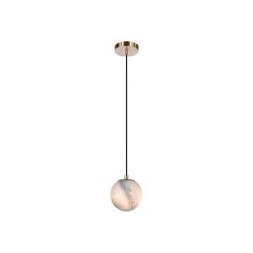 Simple Design Iron Material Adjustable Round Glass Ball Shape Pendant Light Chandelier