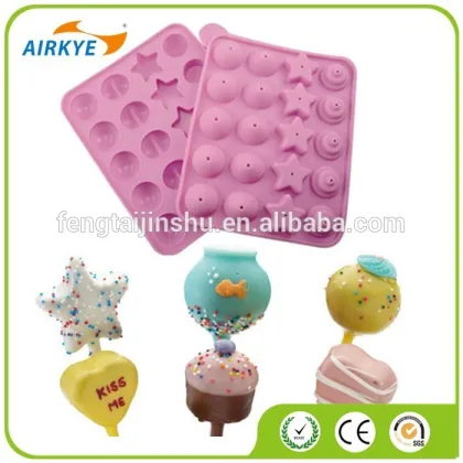 Silicone Cake Pops Mould Maker Baking Set Lollipop Sticks Pop Mold Cooking