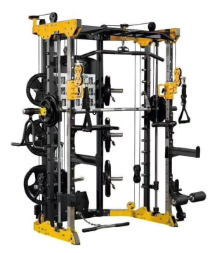 2024 Multi Functional Squat Rack - Gym Fitness Equipment & Smith Machine Comprehensive Trainer