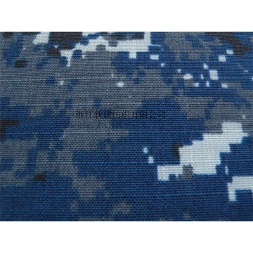 Tissu camouflage bleu marine CVC pour le Moyen-Orient