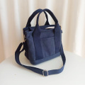 Multi-Pockets Component Teacher Canvas Handbag