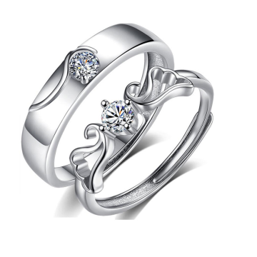 925 Sterling Silver Love Knot Ring - Fashionable Couple Jewelry for Men and Women