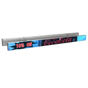 Ultra Thin Digital Advertising Screens for Supermarkets: P1.2 P1.5 P1.8 Gob Shelf Edge LED Displays