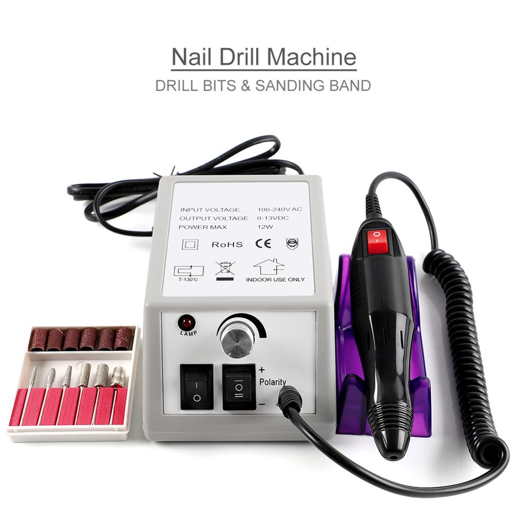 Professional Electric Nail Drill Machine Set Nail Art File Milling Cutter Manicure Nail Art Pen Pedicure Equipment Nail Art Tool