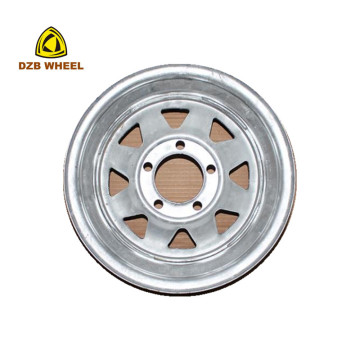 15 Inch 5 Hole Powder Coated Trailer Wheel