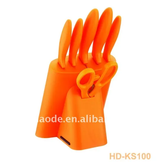 7pcs knife set with pp handle