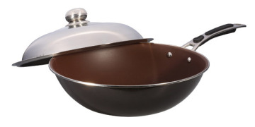 Aluminum non stick wok