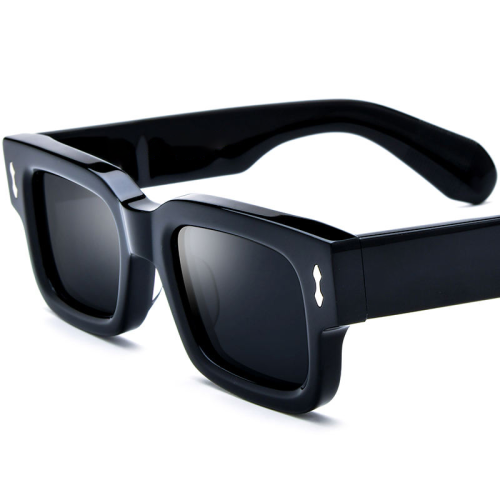 20226 Candy Color Square Acetate Polarized Sunglasses