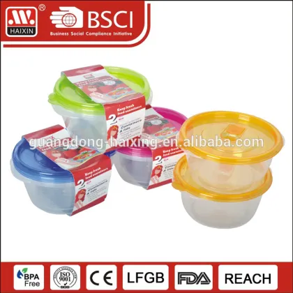 HAIXING wholesale tin lunch hard plastic meal box