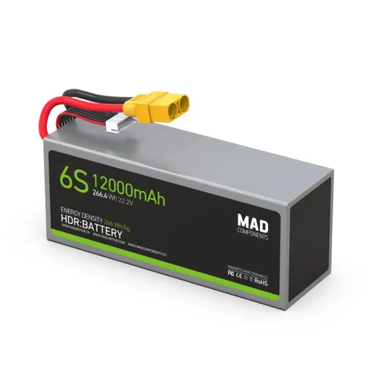 High-Power MAD 6S 12Ah Lithium Battery for Drones: Lightweight and Solid State Construction