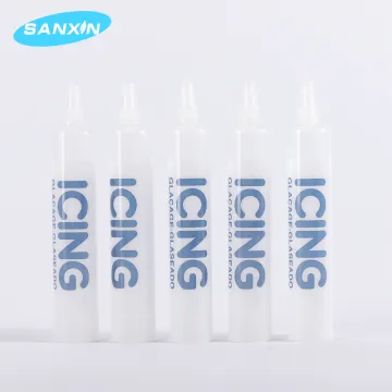 Icing needle nozzle long tip plastic squeeze packaging tube