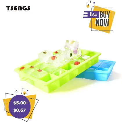 Square Silicone Ice Grid - Direct Manufacturer Supply DIY Ice Cube Mold