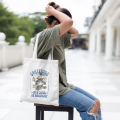 Gratitude Pattern Single Shoulder Tote Canvas Bag