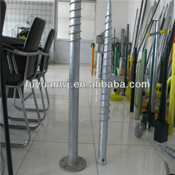 huanghua latest design hot-dip galvanized steel ground screw piles (professional manufacture)