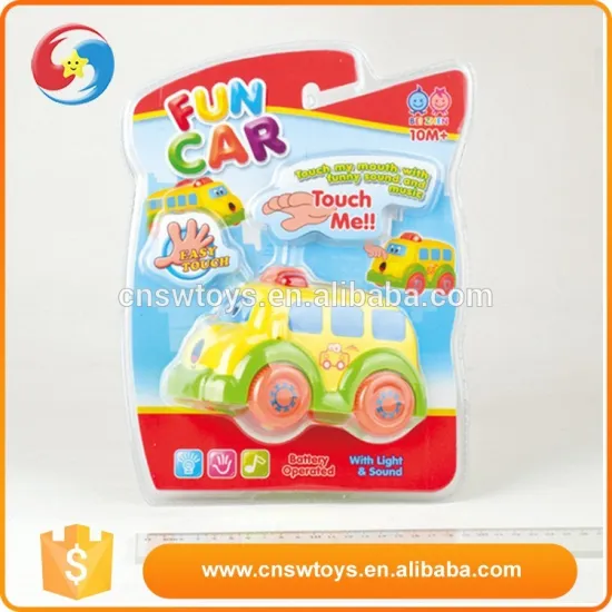 Cartoon multifunctional toy car kids battery operated cars touch control car