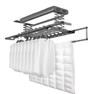 2024 Top Selling Ceiling-Mounted Electric Lifting Drying Racks with Remote Control and Intelligent Auto-Folding Technology