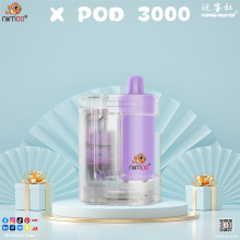 X pod pakai buang e-rokok 3000 puffs