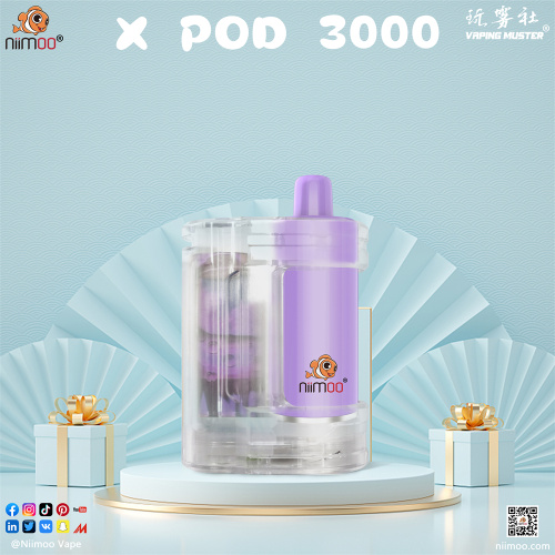 X Pod Disposable E-Cigarettes 3000 Puffs
