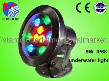 satr color high quality 9W IP 68 underwater led fountain lights