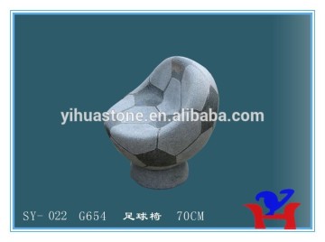 football style grey stone chair