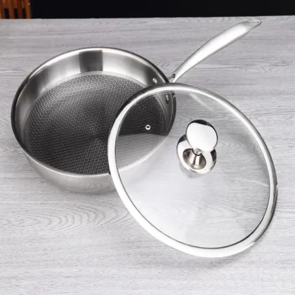 Stainless Steel Honeycomb type Non-stick Pan