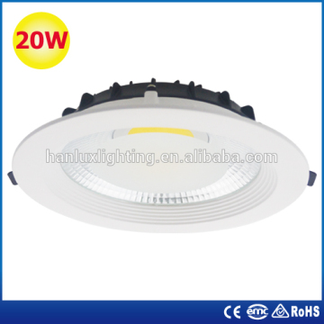 energy saving 20W warm white COB chip LED Down light/LED Downlight