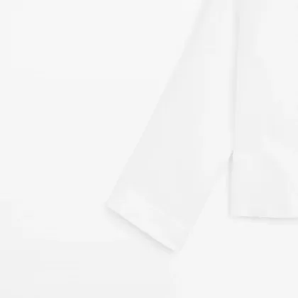 Women's breathable stand up collar linen shirt long sleeved top