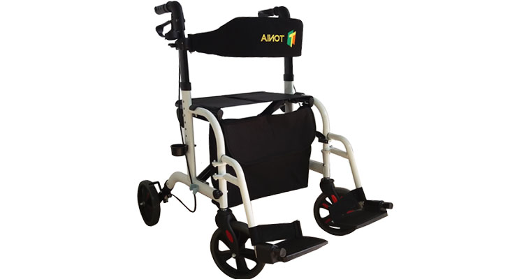 Rollator ultralateur de style Euro compact en aluminium compact en aluminium