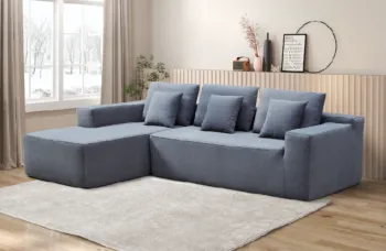 fabric sectional L shape sofa set