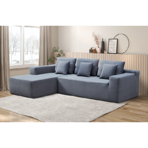 Ensemble de canapé de forme L de tissu en tissu