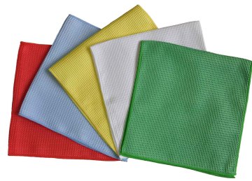 Drying Towel Microfiber Waffle Weave Car Polishing Cloth (YYMC-320W)