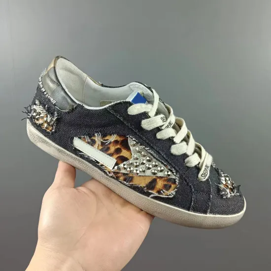 Unisex Famous Vulcanized Shoes: Genuine Leather, Slow Walk Style, Lace-Up Denim Sneakers - Fashionable and Durable Footwear