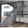 Galvanized Steel Stairs with Handrails Baluster