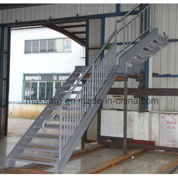 Galvanized Steel Stairs with Handrails Baluster