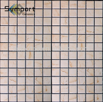 23*23mm light brown color mosaic 3D inkjet printing digital design ceramic wall mosaics tile