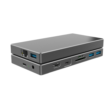 Aluminium stopu 9-w-1 Multiport USB-C Docking