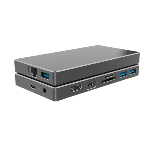 Aleación de aluminio 9-in-1 Multiport USB-C Mocking