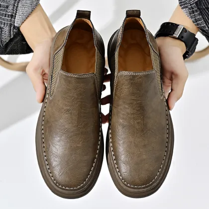 OEM Men's Breathable Leather Chelsea Boots & Sneakers