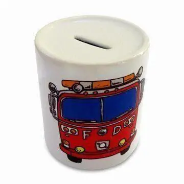 Tin Money Box, Made of Ceramic Material, Comes in Various Sizes and Shapes