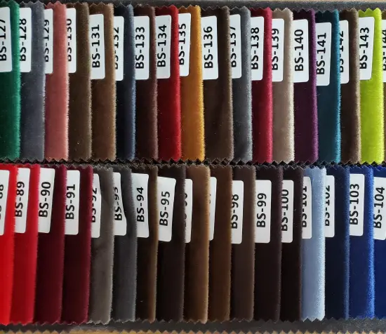 Luxury Polyester Velvet Upholstery Fabric for Sofa Covers