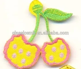 fashion embroidery patch with heat seal back